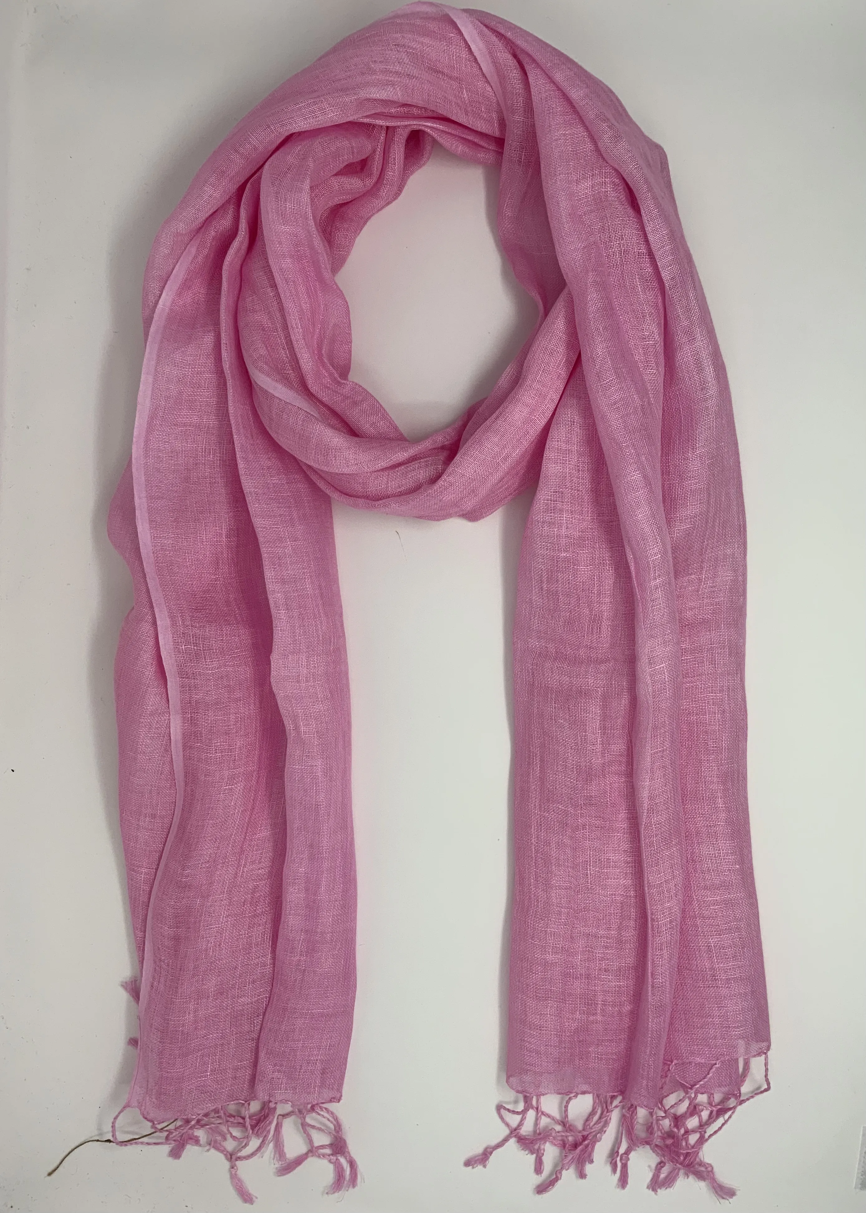 Organic Linen Scarves - Shades of Pink