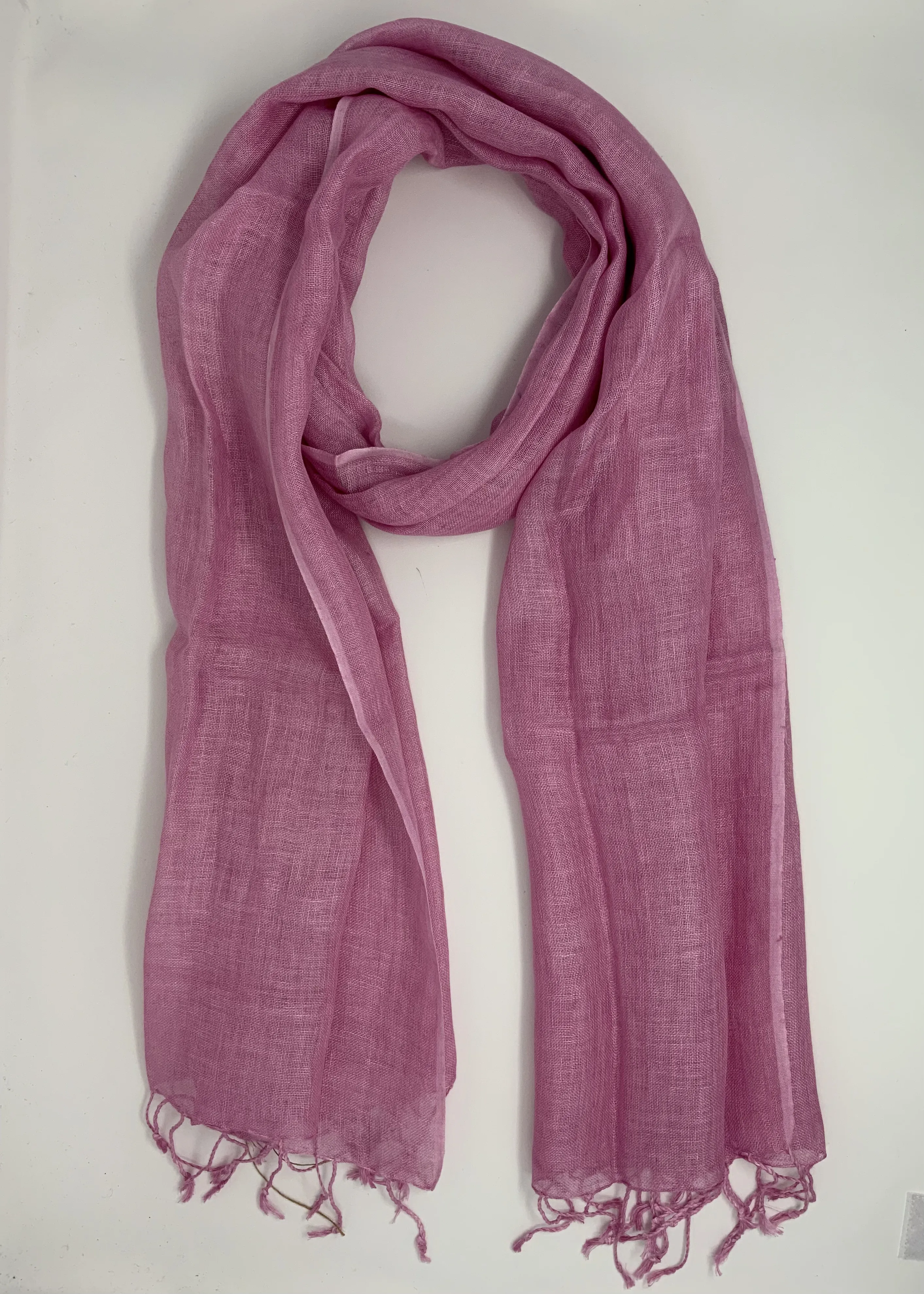 Organic Linen Scarves - Shades of Pink