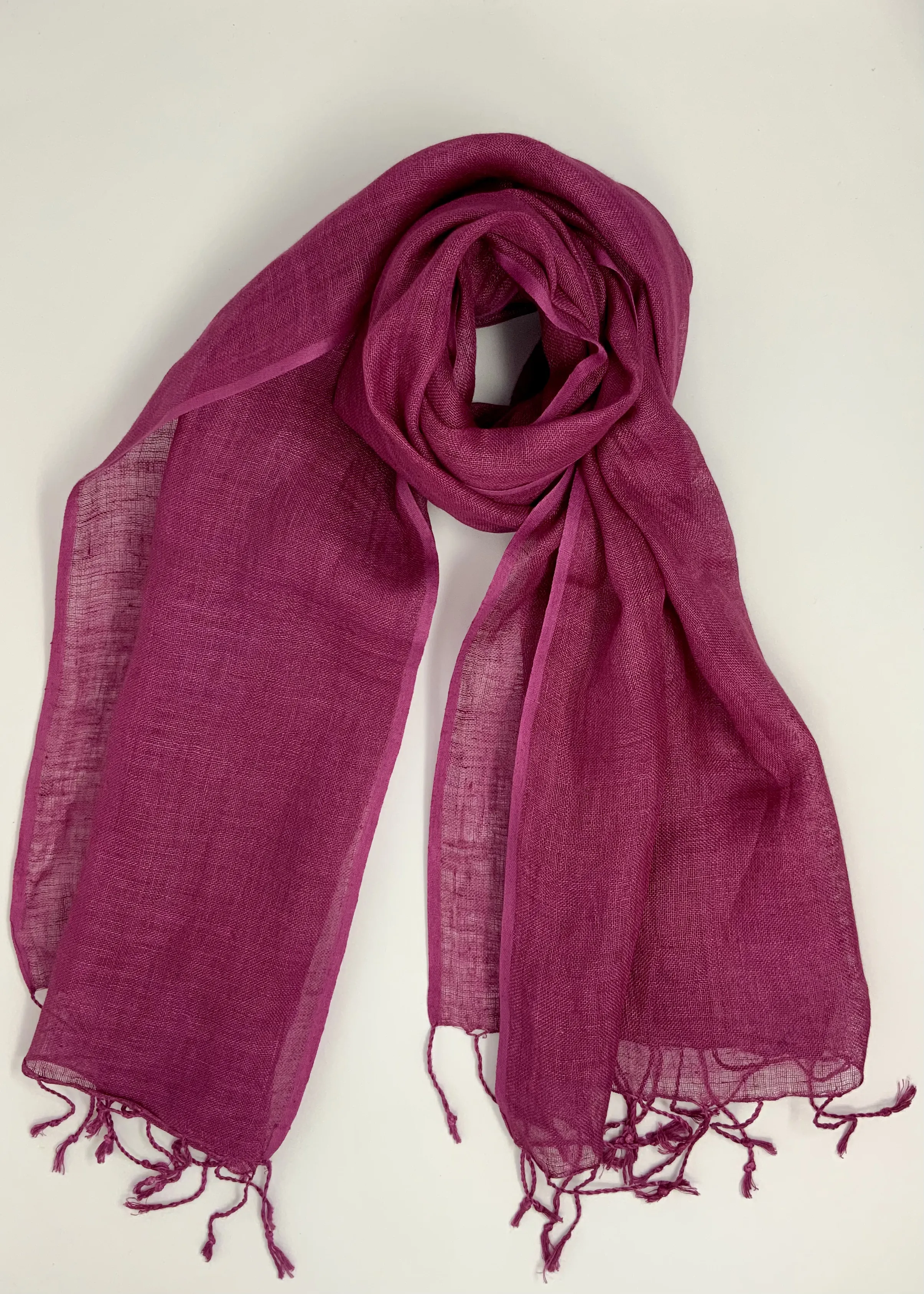 Organic Linen Scarves - Shades of Pink