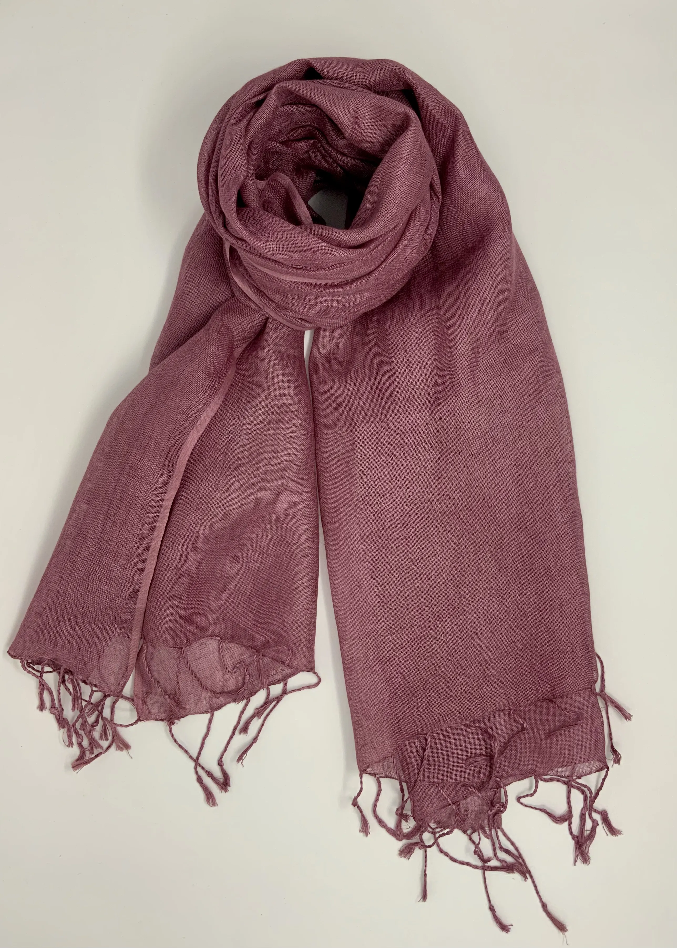 Organic Linen Scarves - Shades of Pink