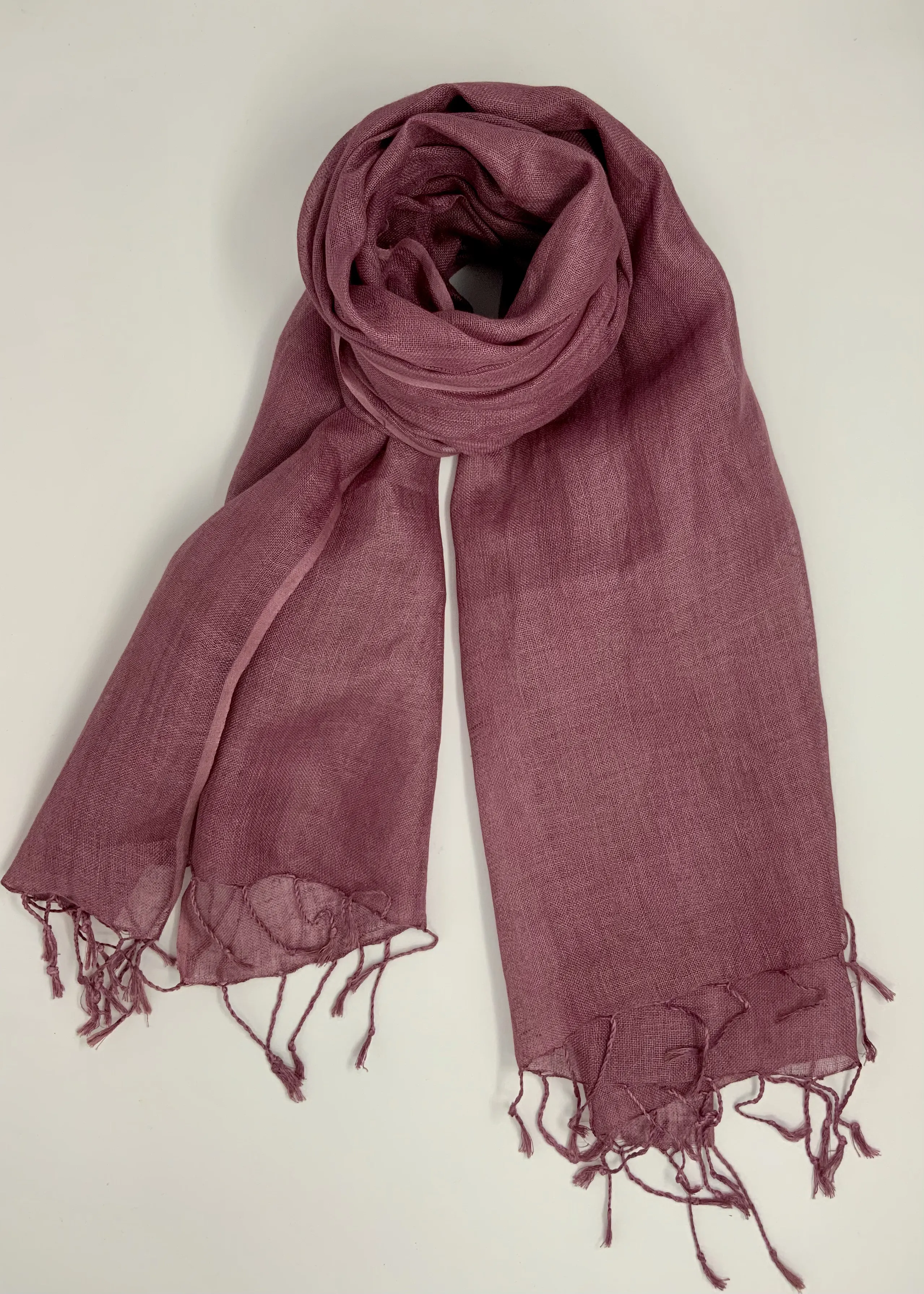 Organic Linen Scarves - Shades of Pink