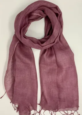 Organic Linen Scarves - Shades of Pink