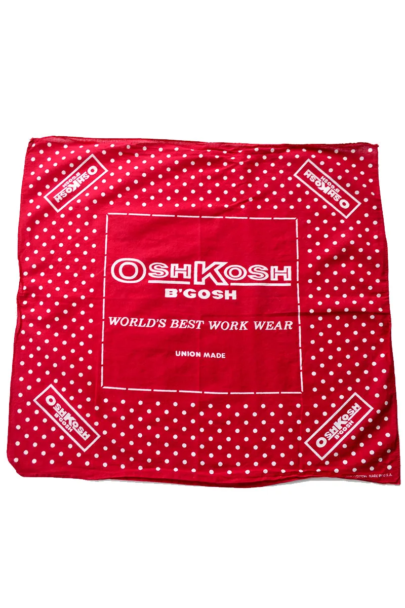 OshKosh B'Gosh Red & White Polka Dot Cotton Bandana Scarf