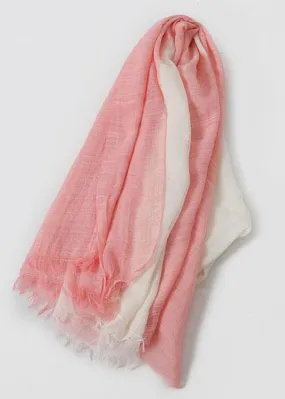 pink sunscreen cotton blended scarf double color fall scarves