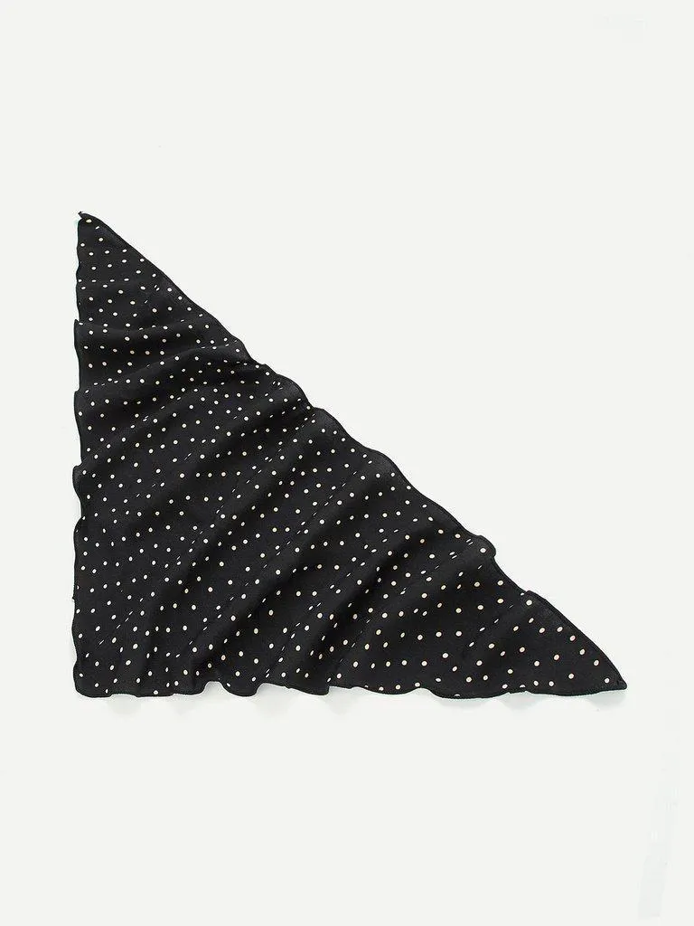 Polka Dot Print Twilly Scarf