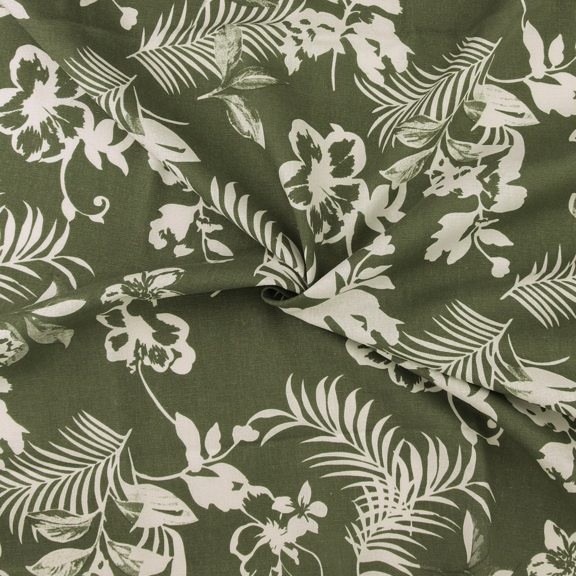 Printed Cotton & Linen - TERRA - 014 - Sage