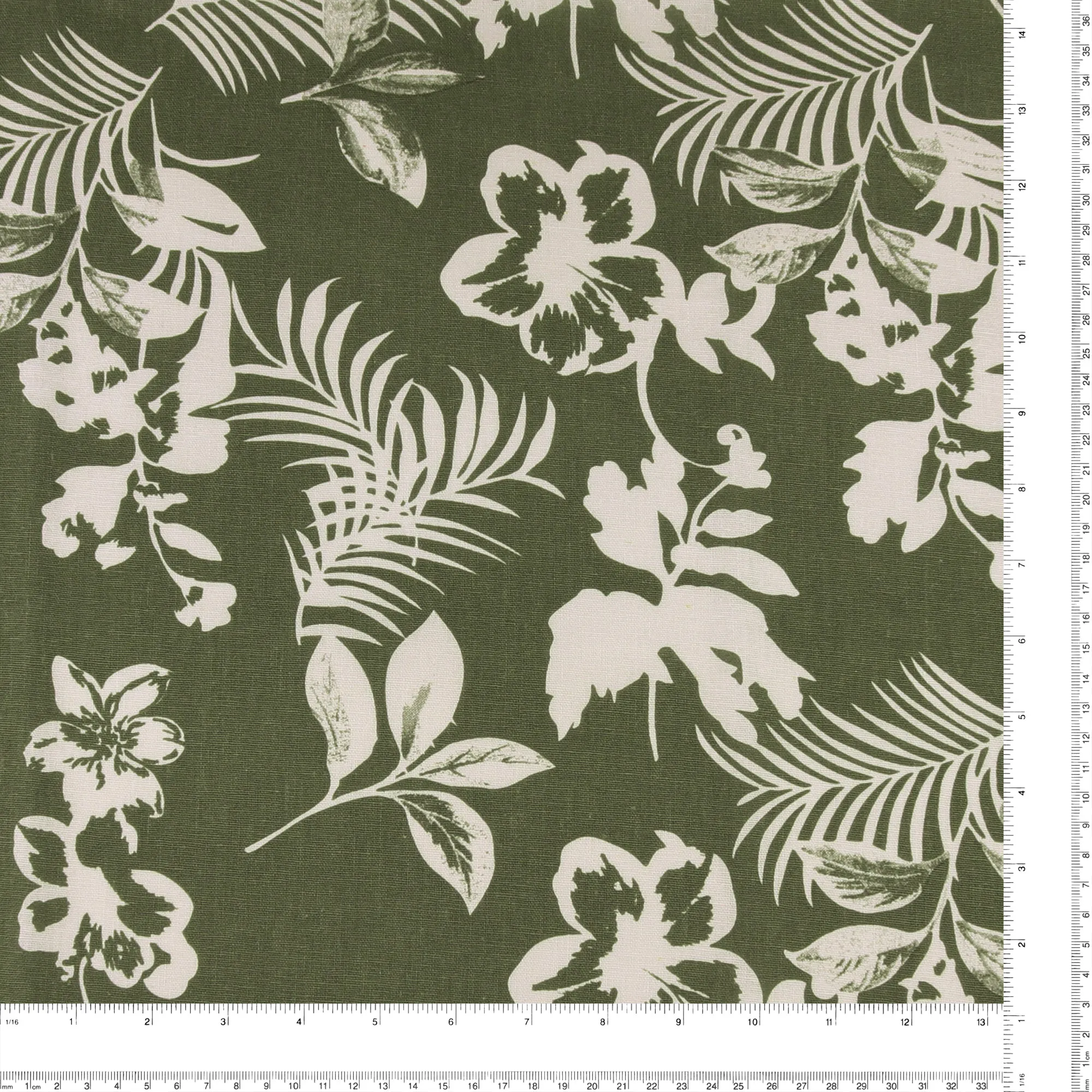 Printed Cotton & Linen - TERRA - 014 - Sage