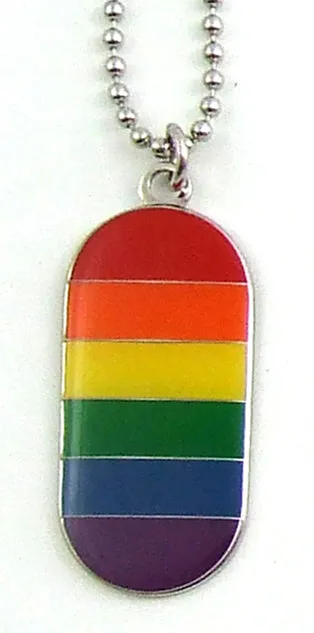 RAINBOW ID TAG Necklace