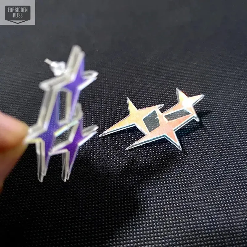 Rainbow Star Earrings