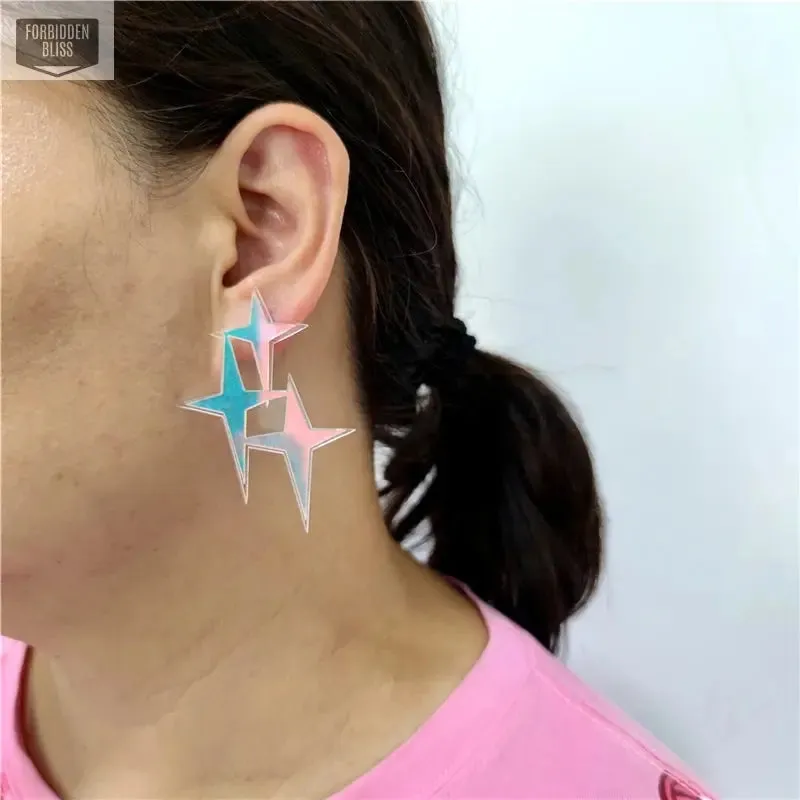 Rainbow Star Earrings