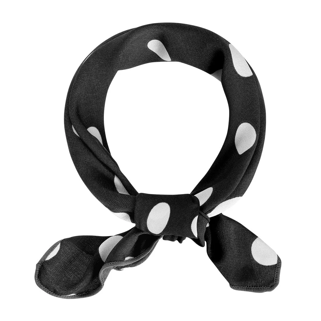 Retro Polka Dots Square Scarf Head Neck Scarves Kerchief Neckerchief