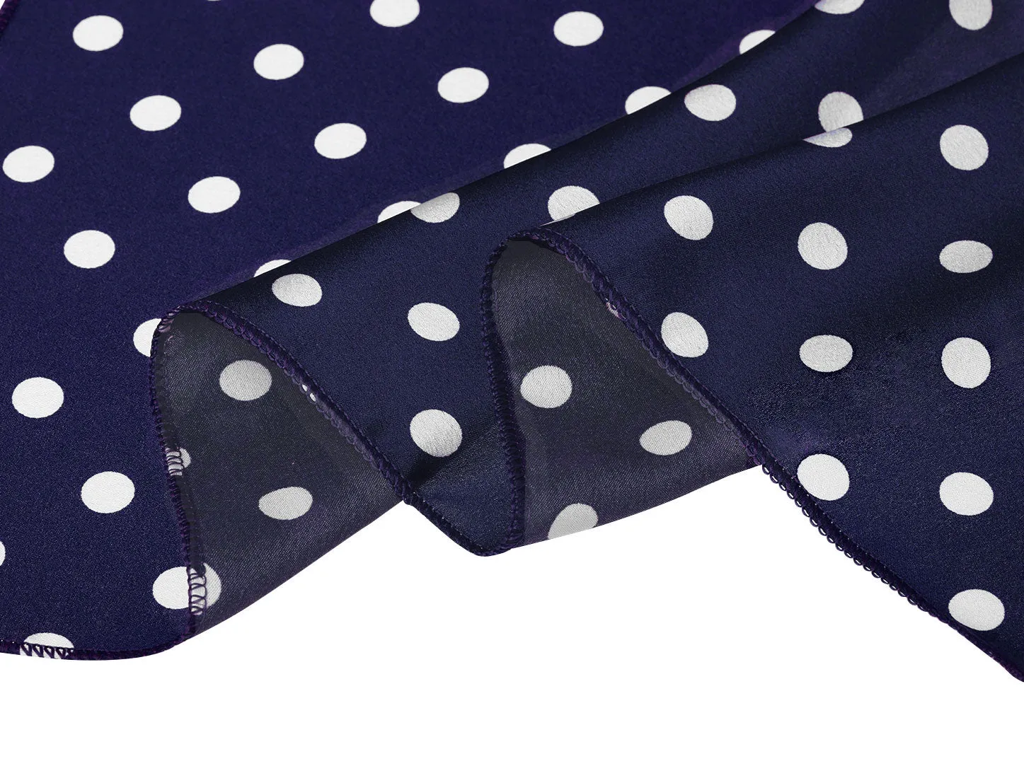 Retro Polka Dots Square Scarf Head Neck Scarves Kerchief Neckerchief