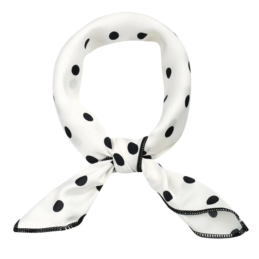 Retro Polka Dots Square Scarf Head Neck Scarves Kerchief Neckerchief