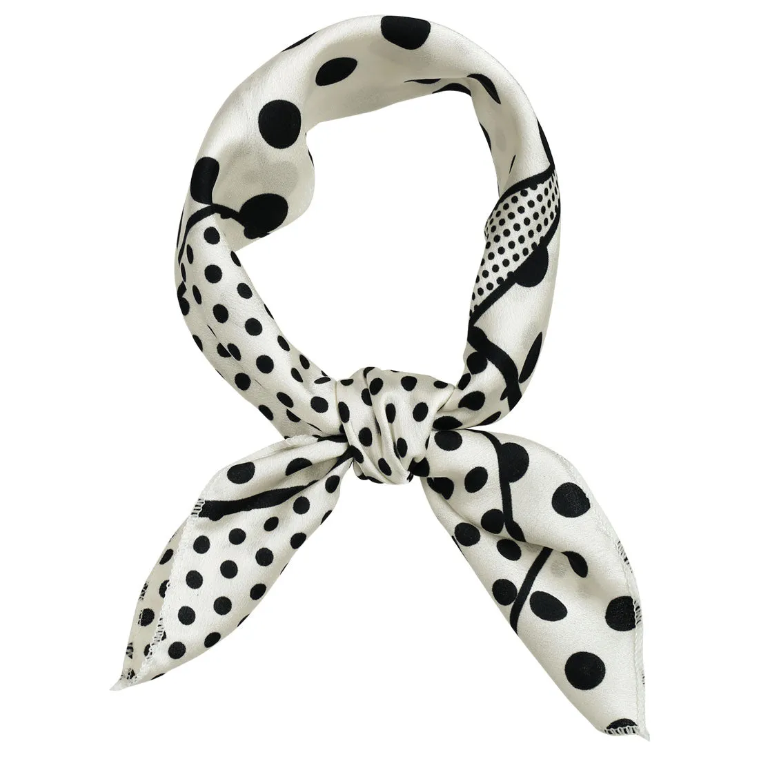 Retro Polka Dots Square Scarf Head Neck Scarves Kerchief Neckerchief