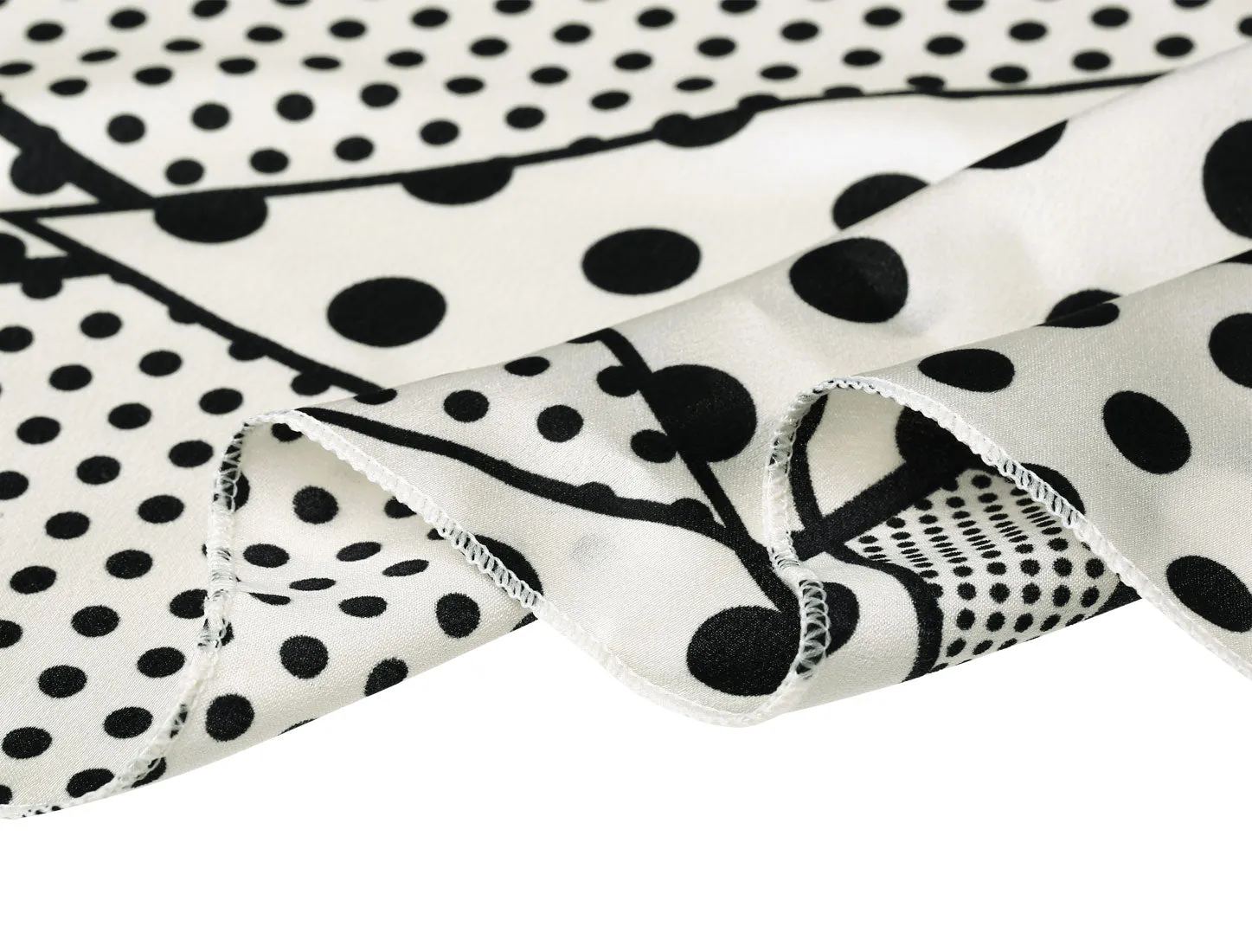 Retro Polka Dots Square Scarf Head Neck Scarves Kerchief Neckerchief