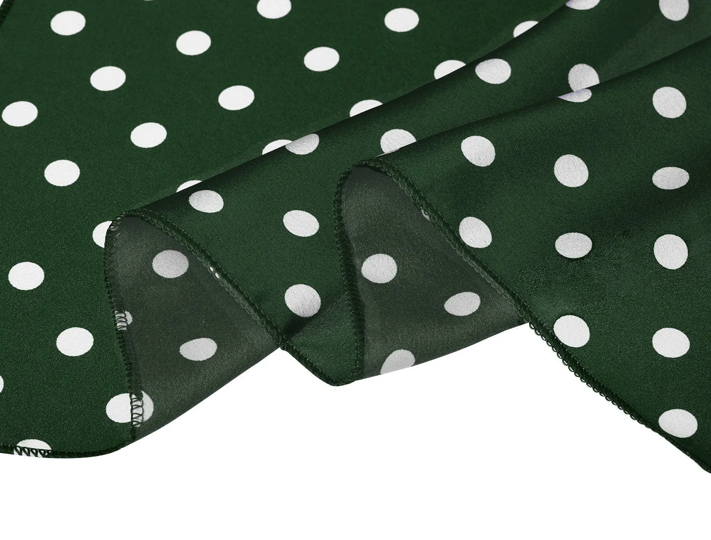 Retro Polka Dots Square Scarf Head Neck Scarves Kerchief Neckerchief