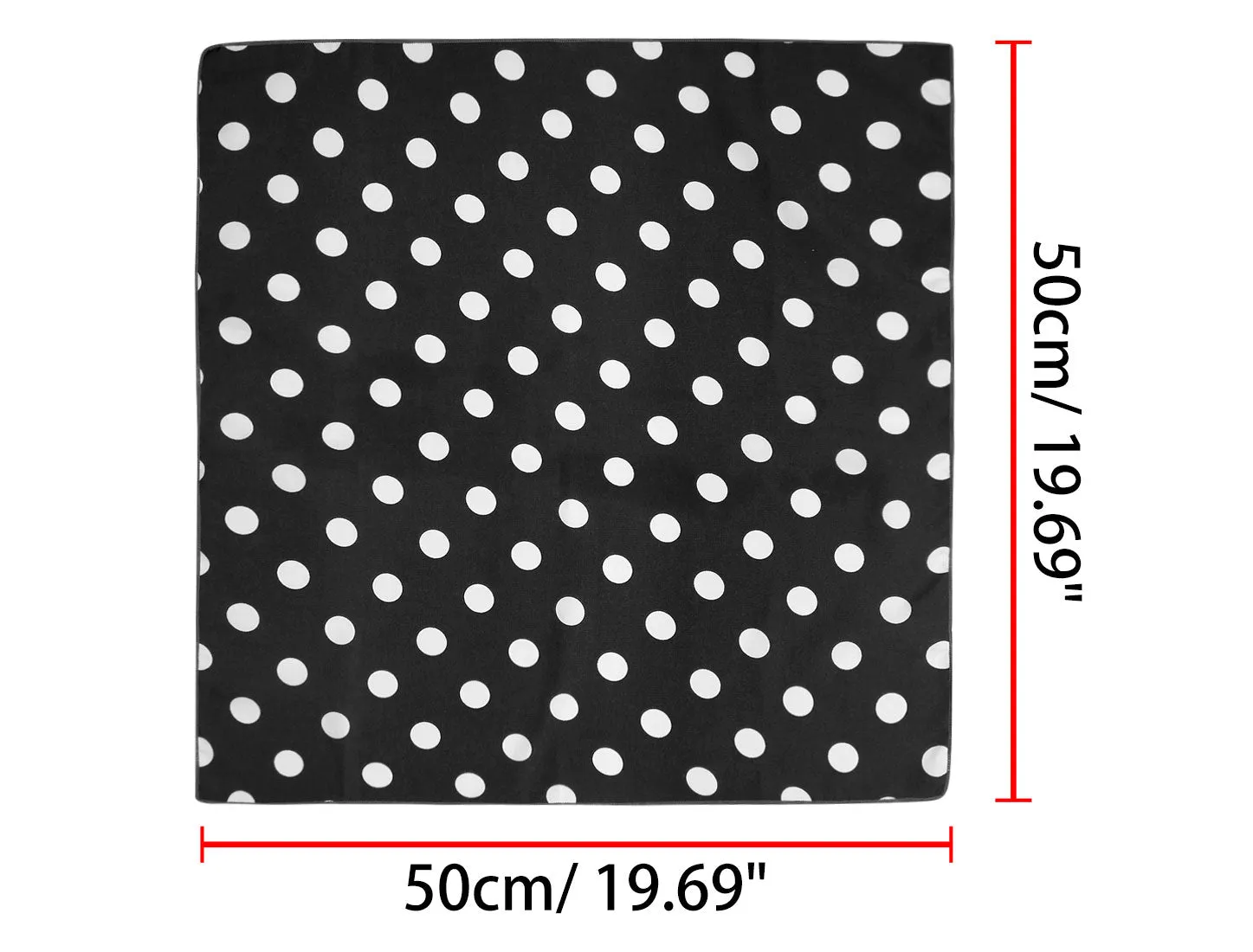 Retro Polka Dots Square Scarf Head Neck Scarves Kerchief Neckerchief