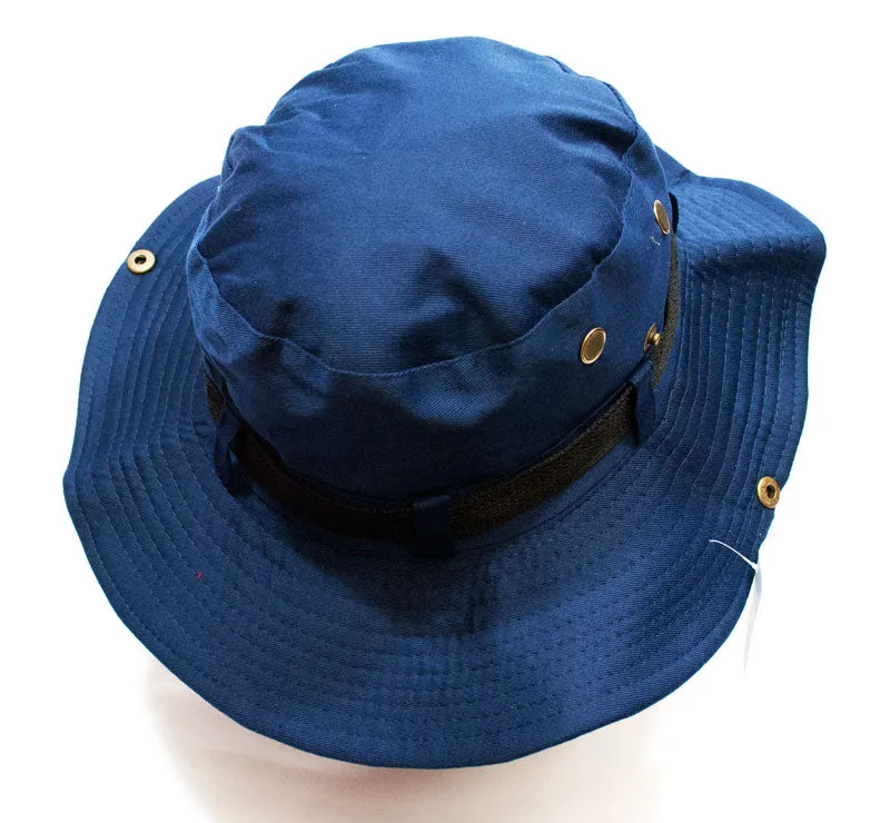 Solid Color Bucket Hat with Flap Neck Cover