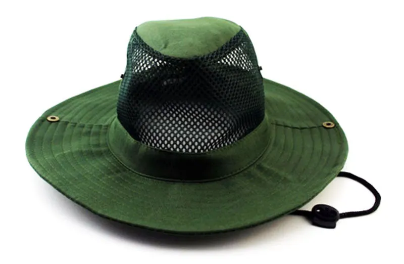 Solid Color Mesh Boonie Hats