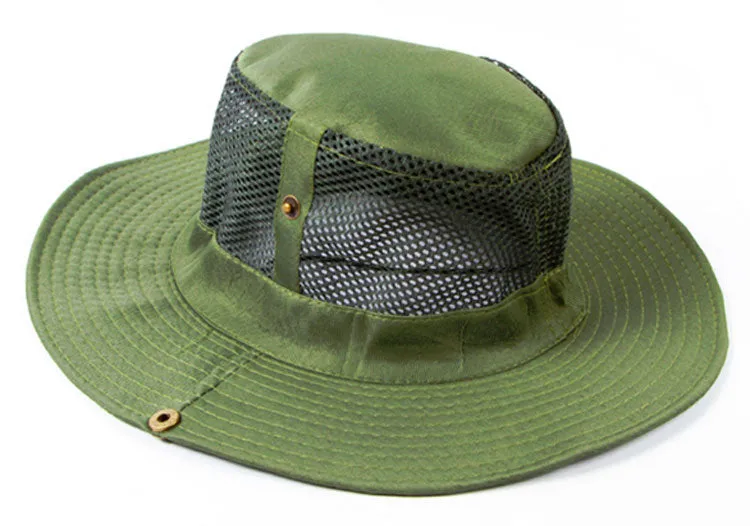 Solid Color Mesh Boonie Hats