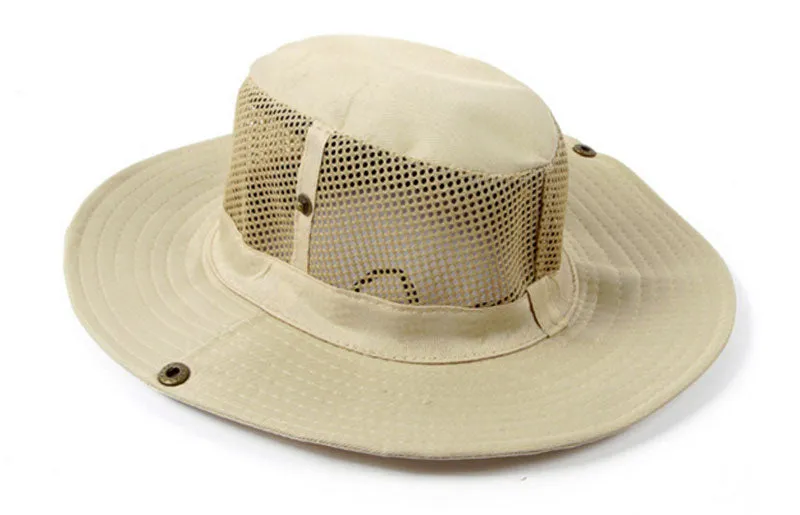 Solid Color Mesh Boonie Hats