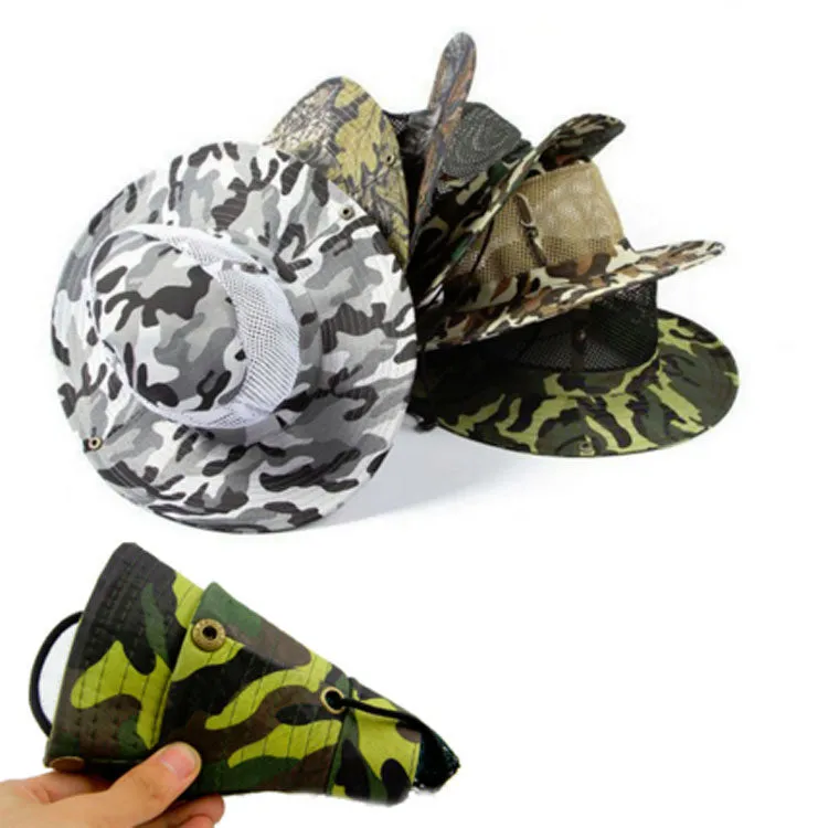 Solid Color Mesh Boonie Hats