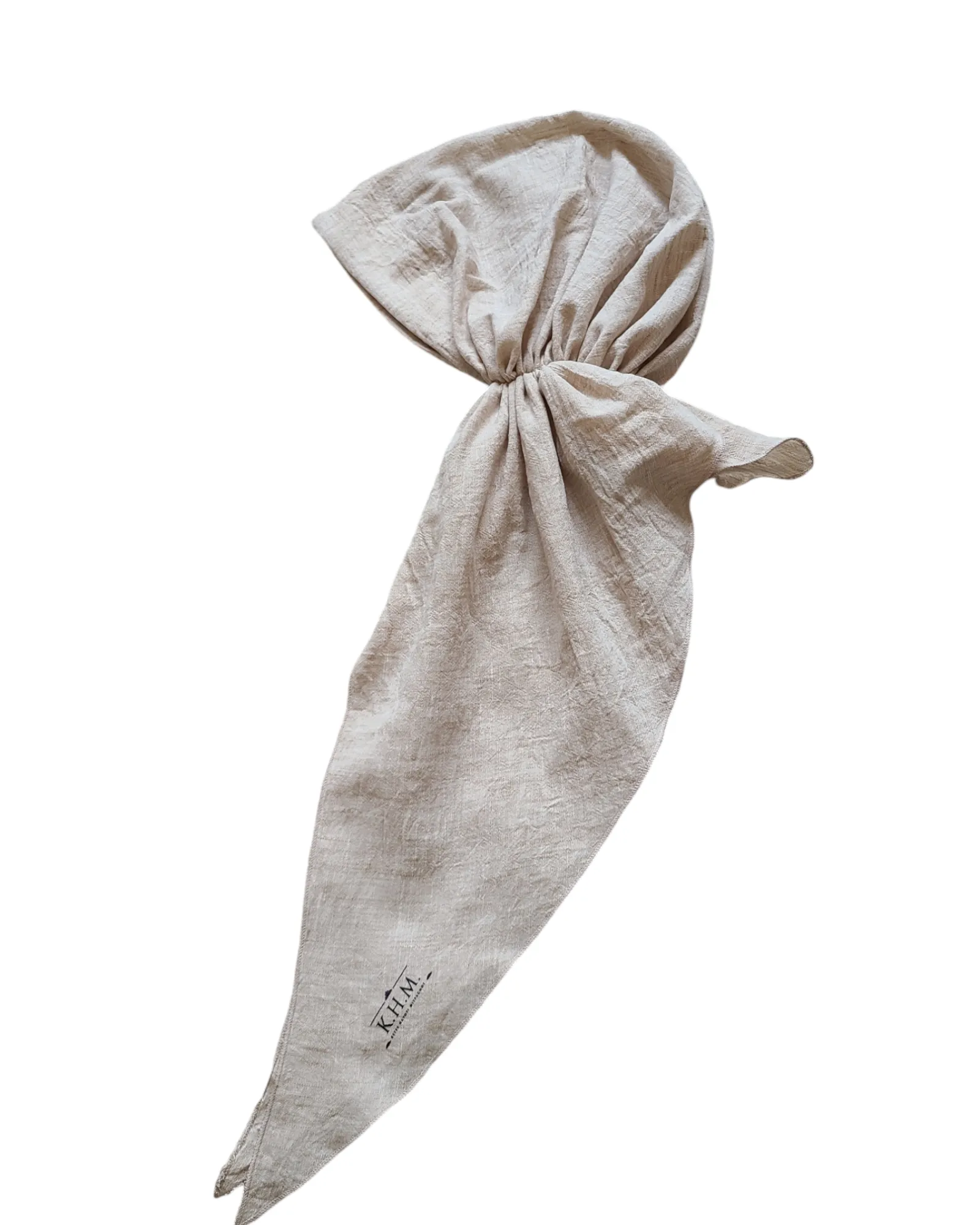 Solid Linen Adjustable Pretied Scarf