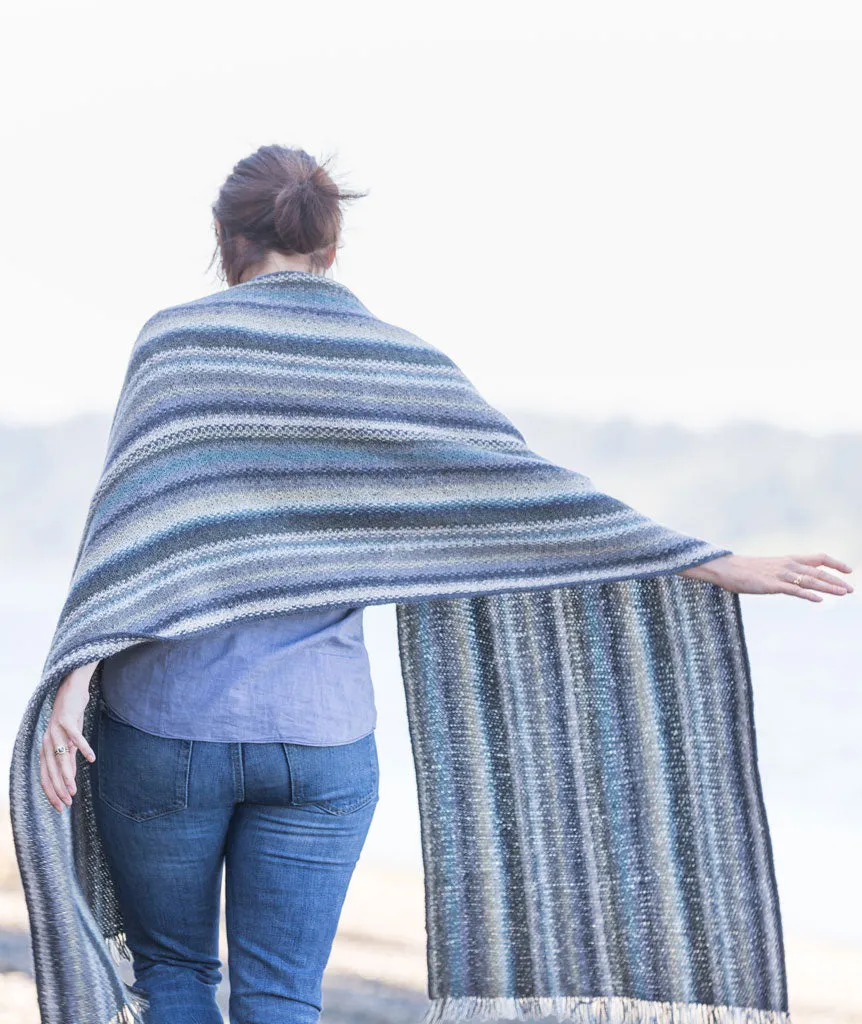 Striped Linen Stitch Wrap & Scarf Pattern