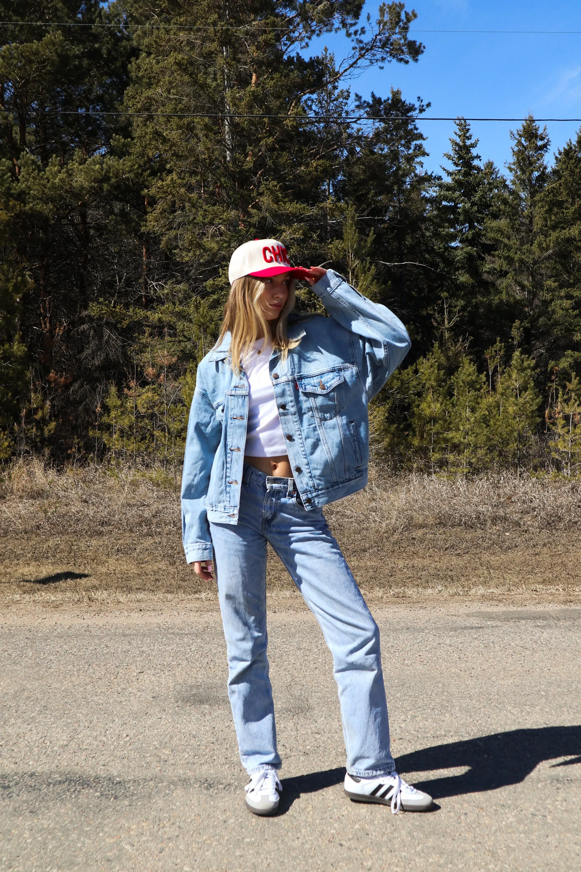 The CHIC Bella Trucker Hat | Red