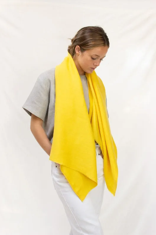 The STABLE Irish Linen Scarf - Sun Yellow