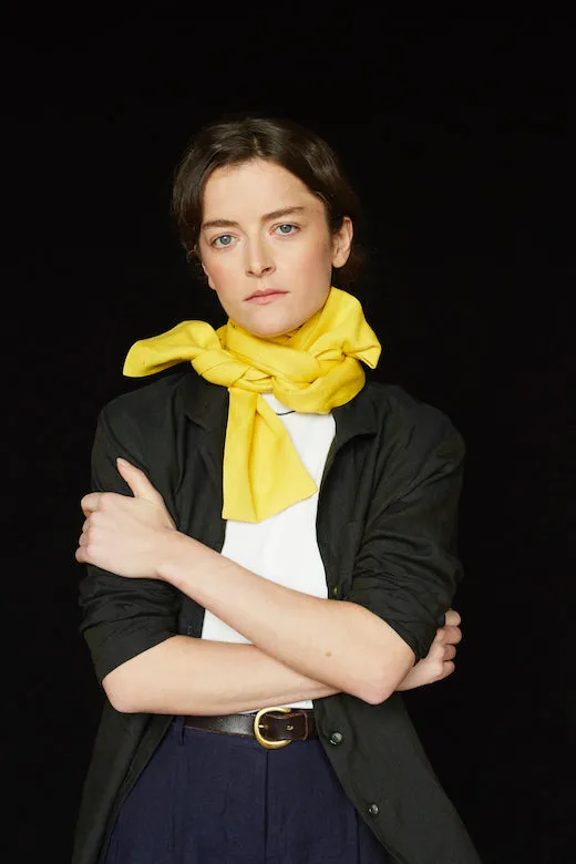 The STABLE Irish Linen Scarf - Sun Yellow