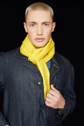 The STABLE Irish Linen Scarf - Sun Yellow