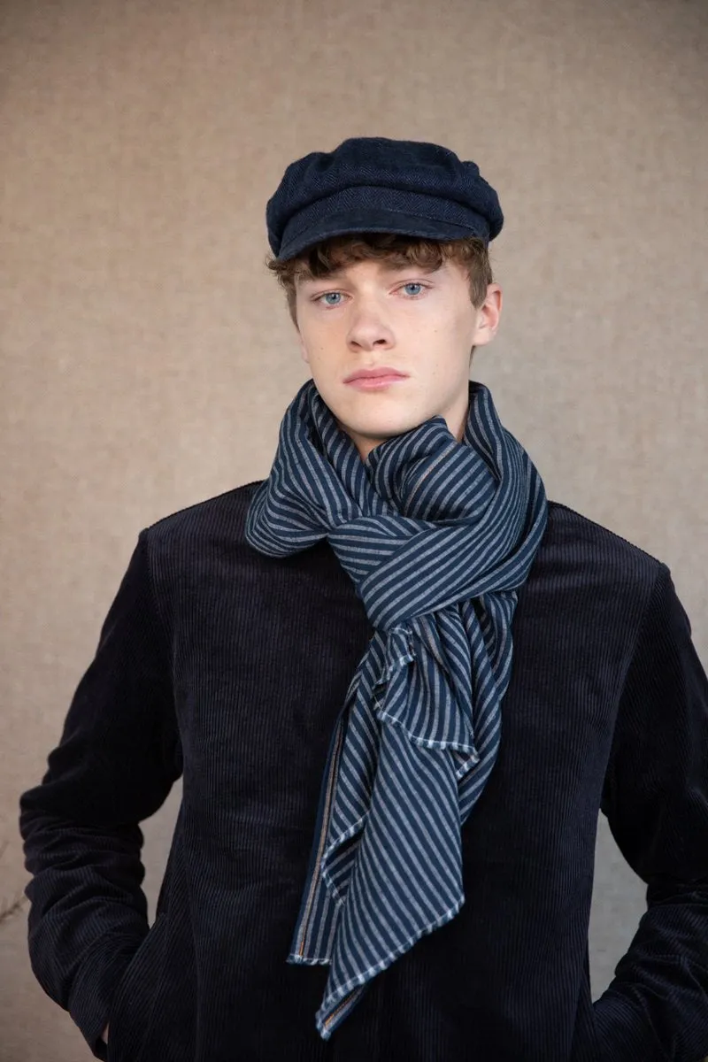 The Stripe Linen Scarf