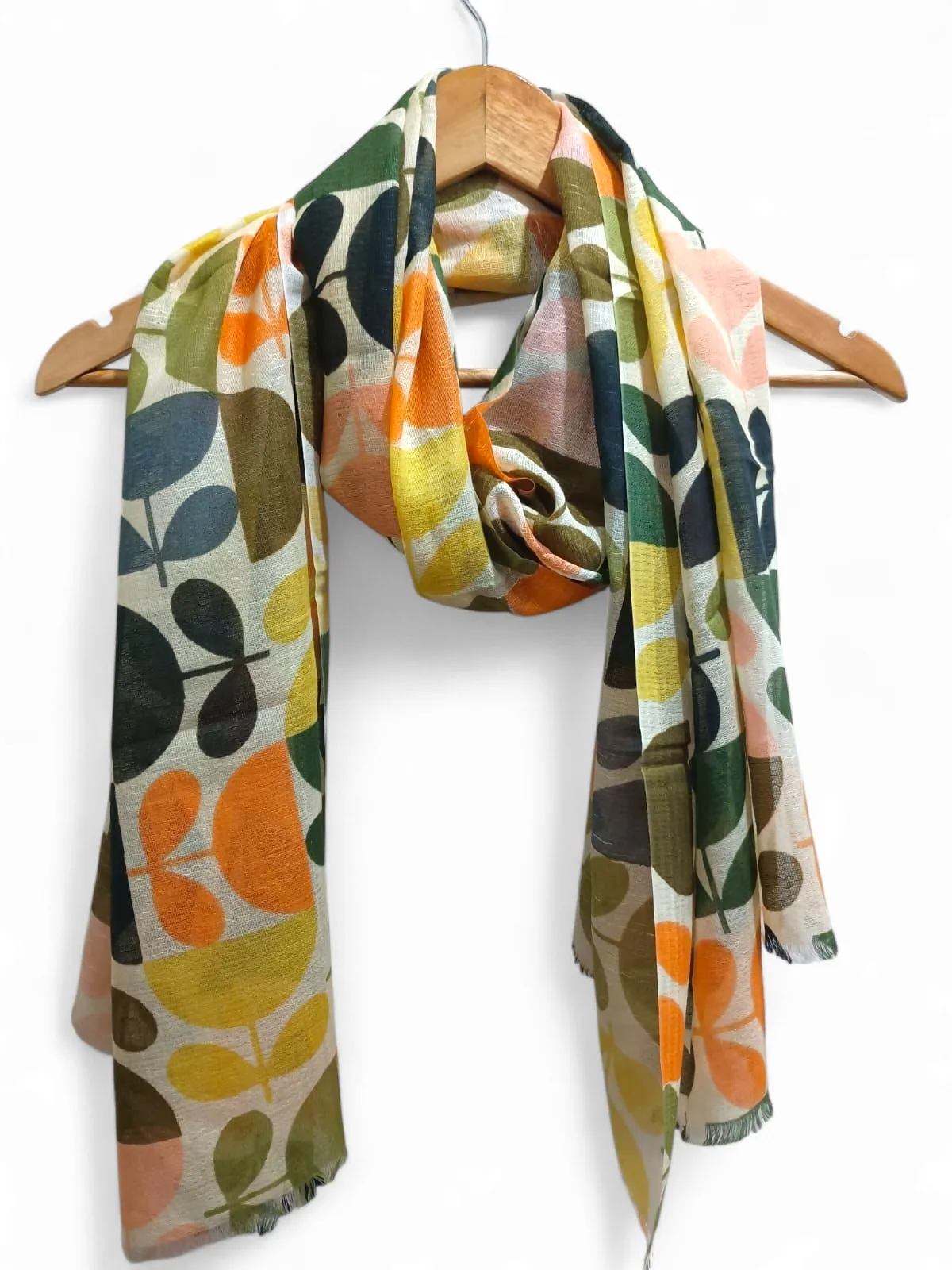 United Fashions - Linen/ Cotton Print Scarves Assorted