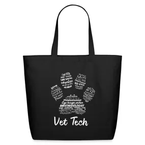 Vet Tech - Paw Print Eco-Friendly Cotton Tote