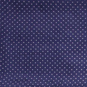 Wyoming Traders Navy Cowboy Polka Dot Silk Scarf